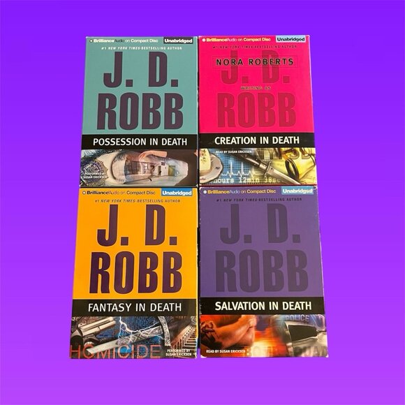 Audiobook  Lot J.D. Robb In Death Series Possession Salvation Fantasy  Creation - Picture 1 of 5